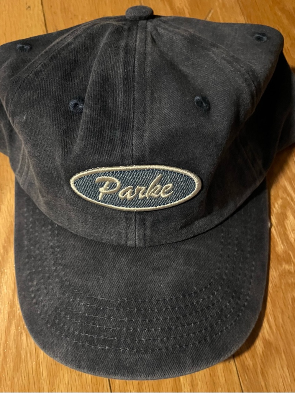 Parke Navy Washed Baseball Cap - Parke Women Accessories Hat